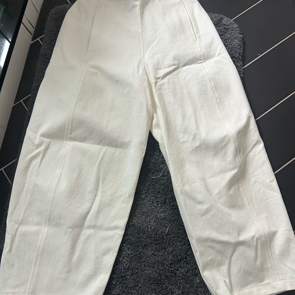 Stylish White Wide-Leg Pants